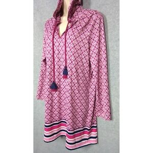 New CABANA LIFE Hooded Cover Up Dress Size M Resort Ready Poolside Perfection